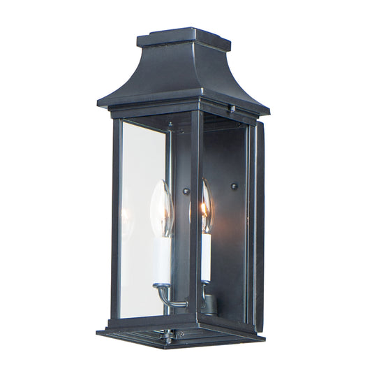 Vicksburg 2-Light Outdoor Pocket Wall Sconce Black by Maxim Lighting