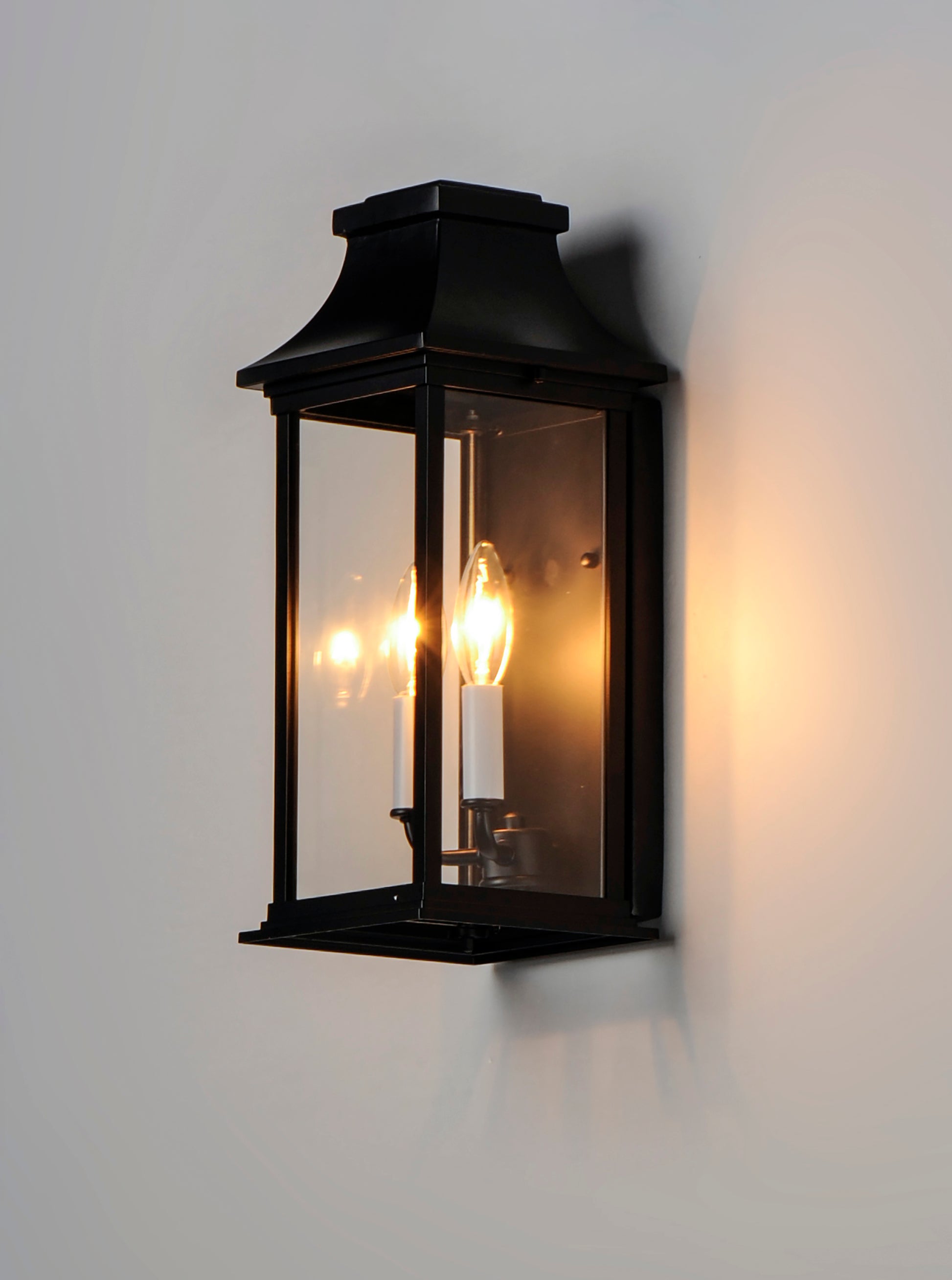 Vicksburg 2-Light Outdoor Pocket Wall Sconce Black by Maxim Lighting