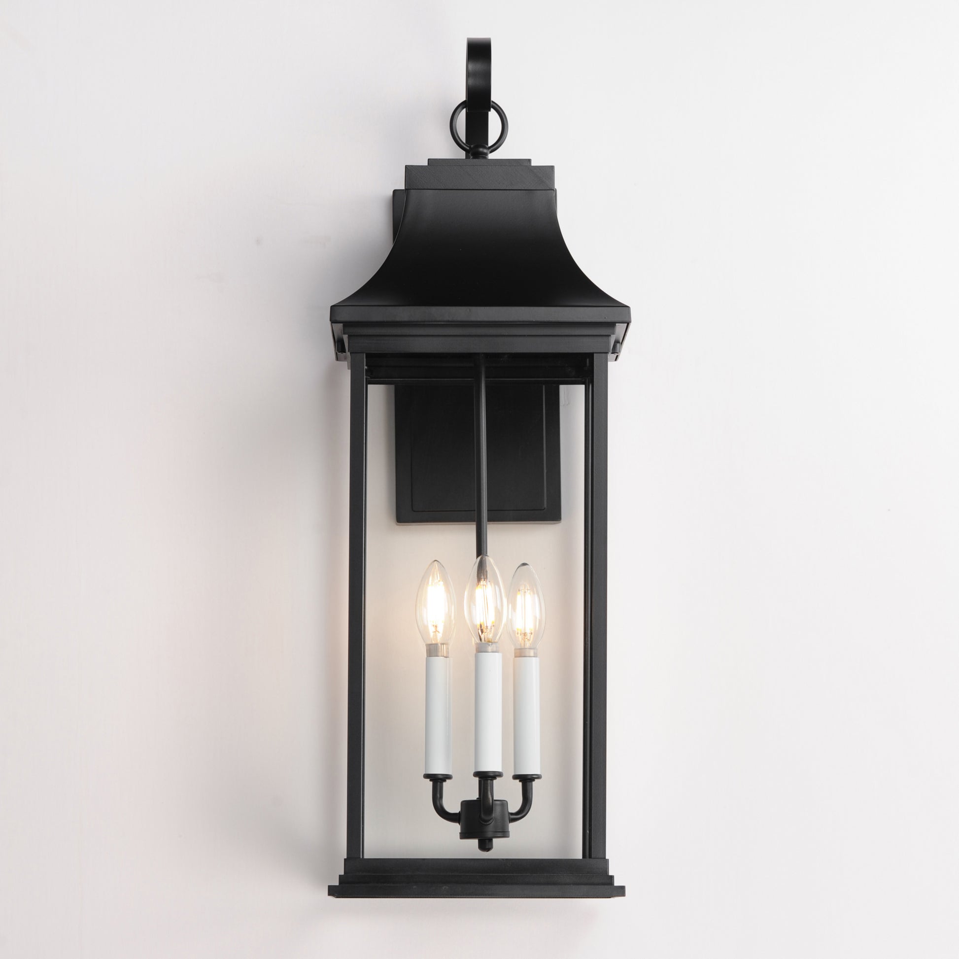 Vicksburg 3-Light Outdoor Wall Sconce Black by Maxim Lighting