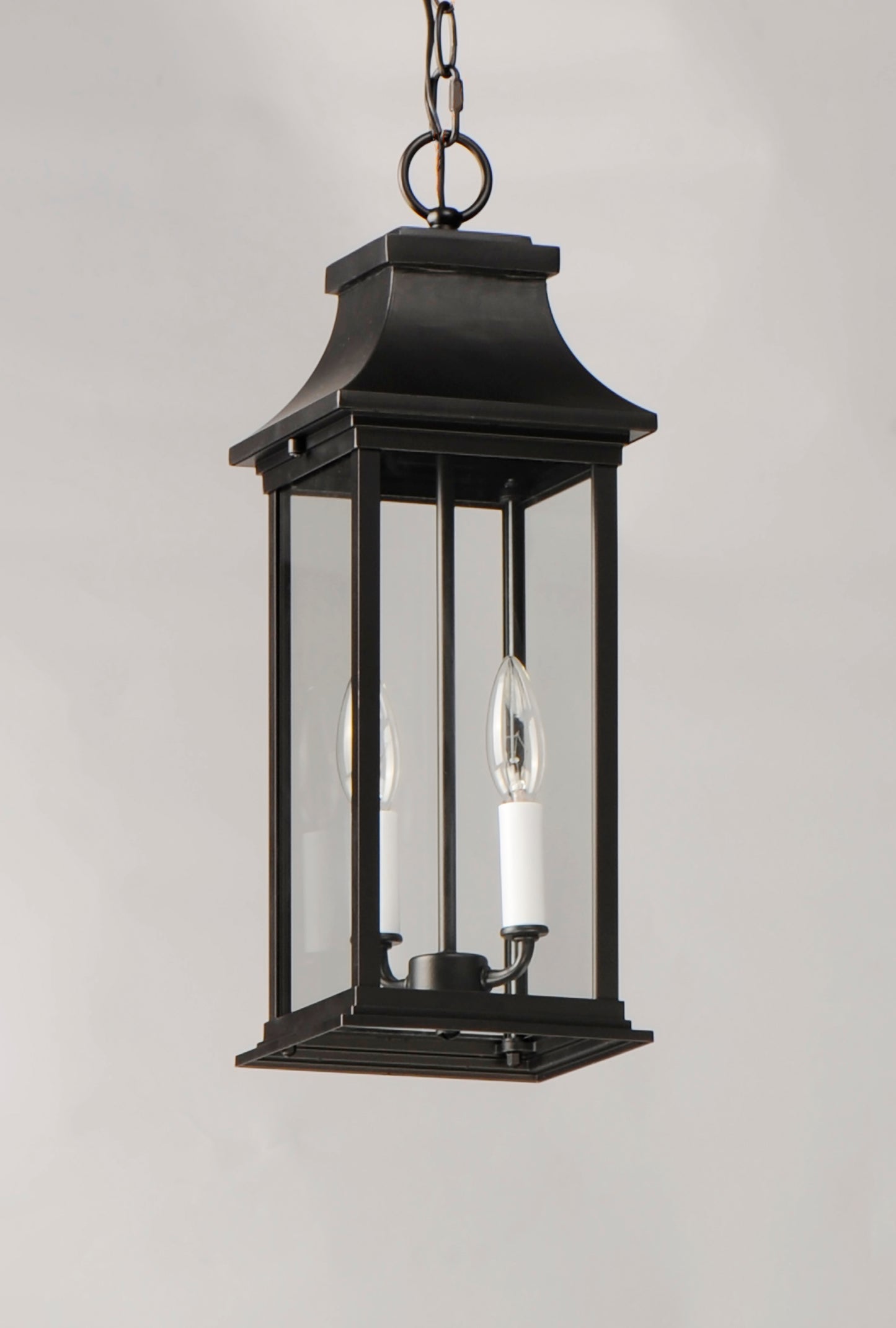 Vicksburg 2-Light Outdoor Hanging Lantern Black by Maxim Lighting