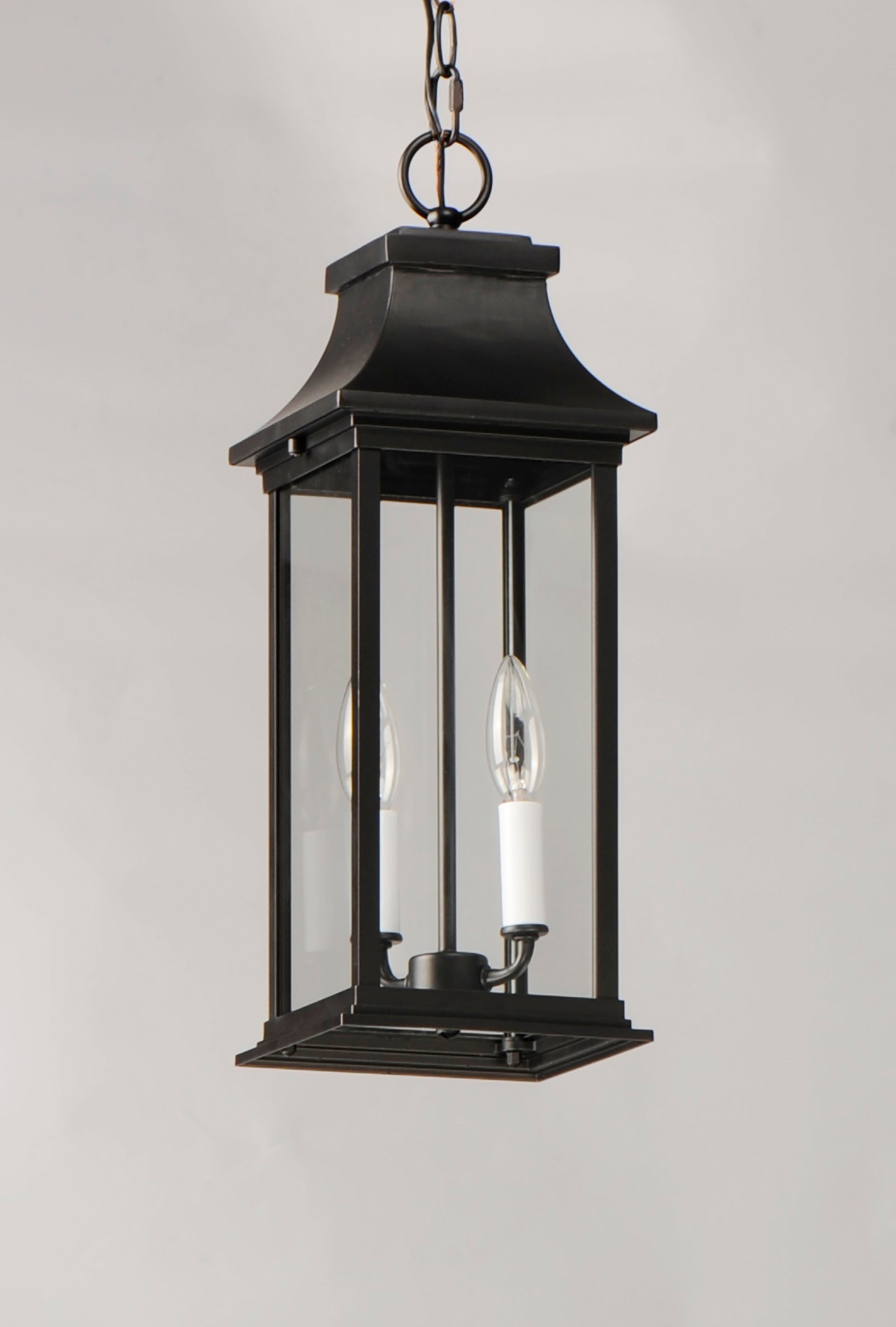 Vicksburg 2-Light Outdoor Hanging Lantern Black by Maxim Lighting