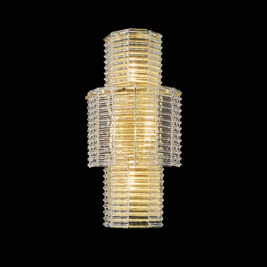 Aurora Wall Sconce 4-Light in Antique Bronze 3004WSAZ by StarFire Crystal