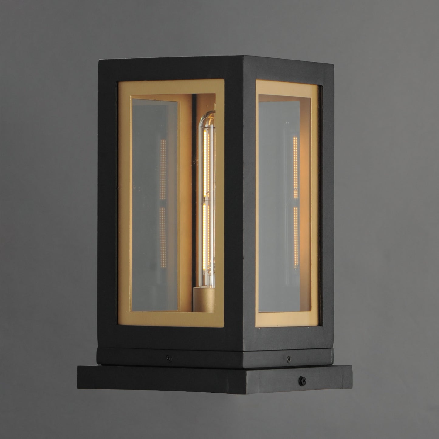 Neoclass Deck Lantern Black/Gold by Maxim Lighting