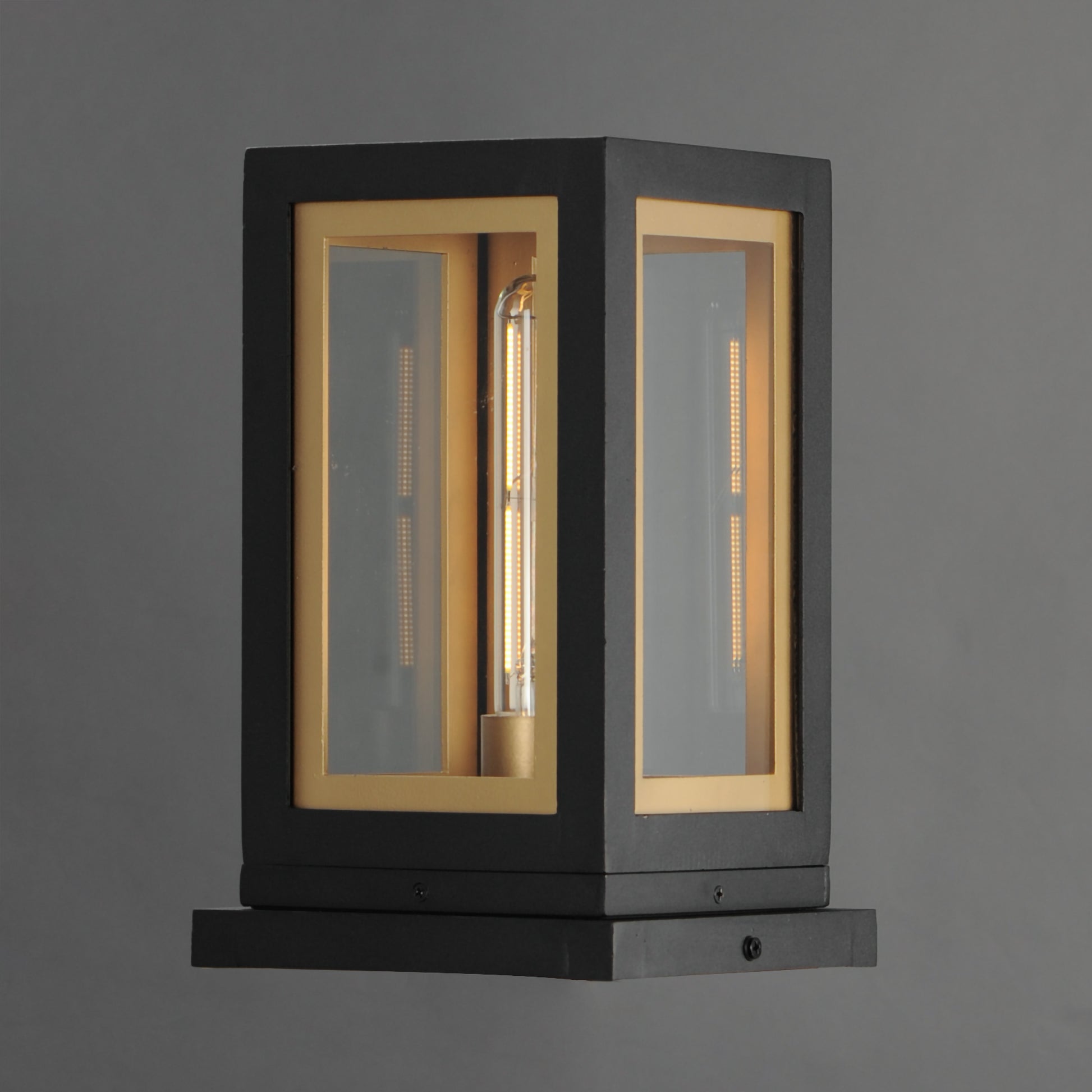 Neoclass Deck Lantern Black/Gold by Maxim Lighting