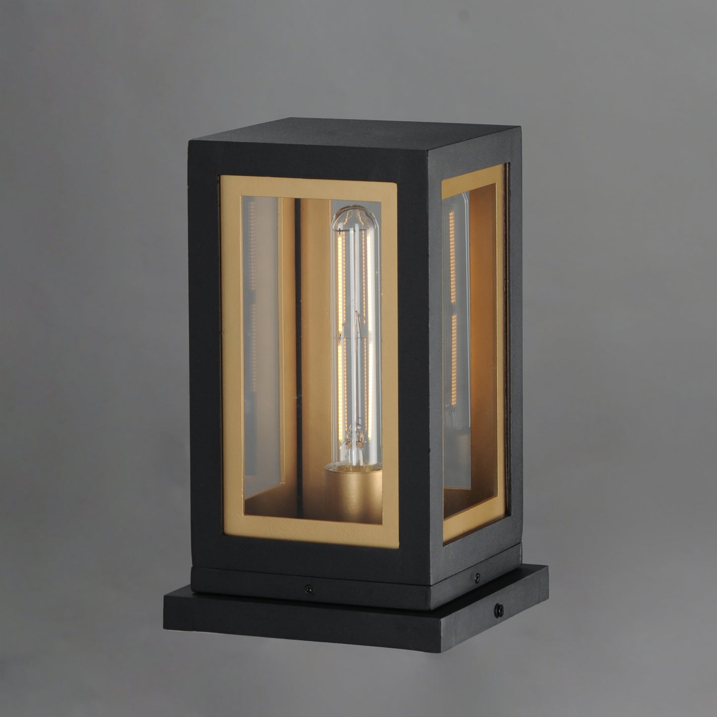 Neoclass Deck Lantern Black/Gold by Maxim Lighting