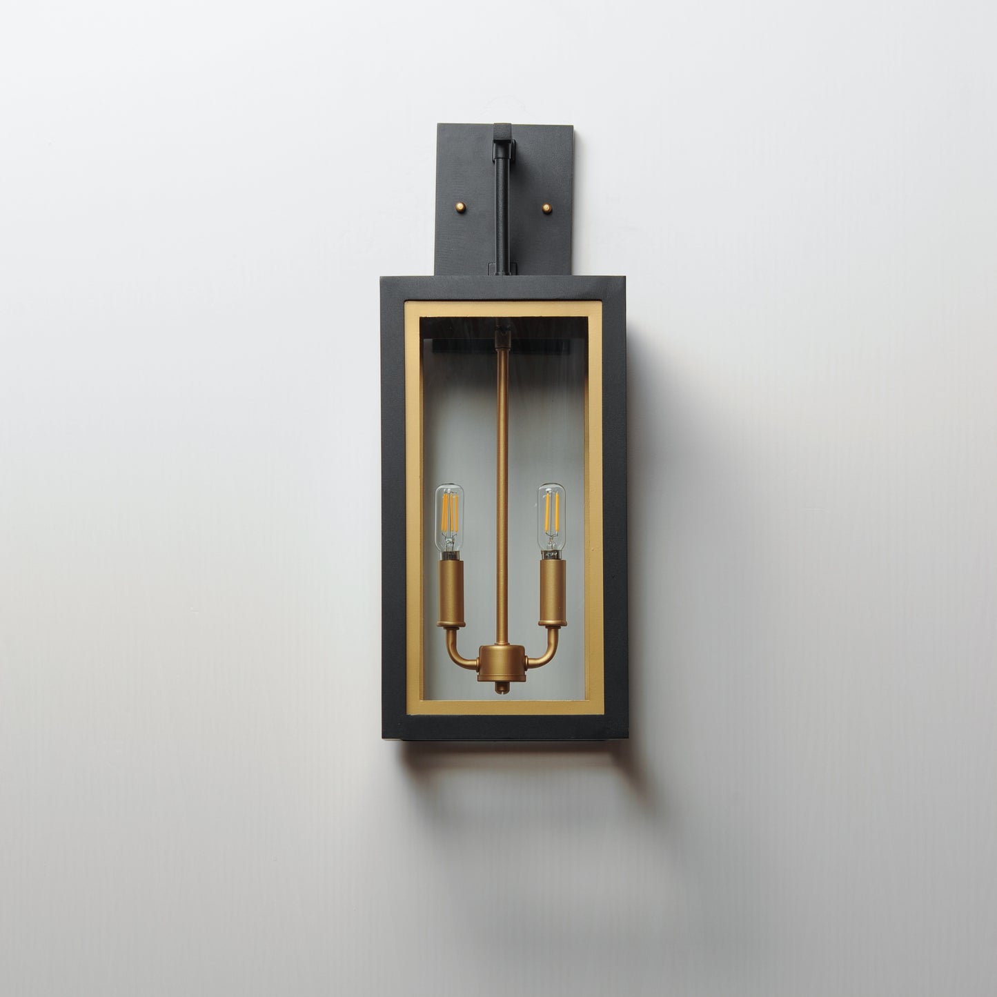 Neoclass 2-Light Outdoor Sconce Black/Gold by Maxim Lighting
