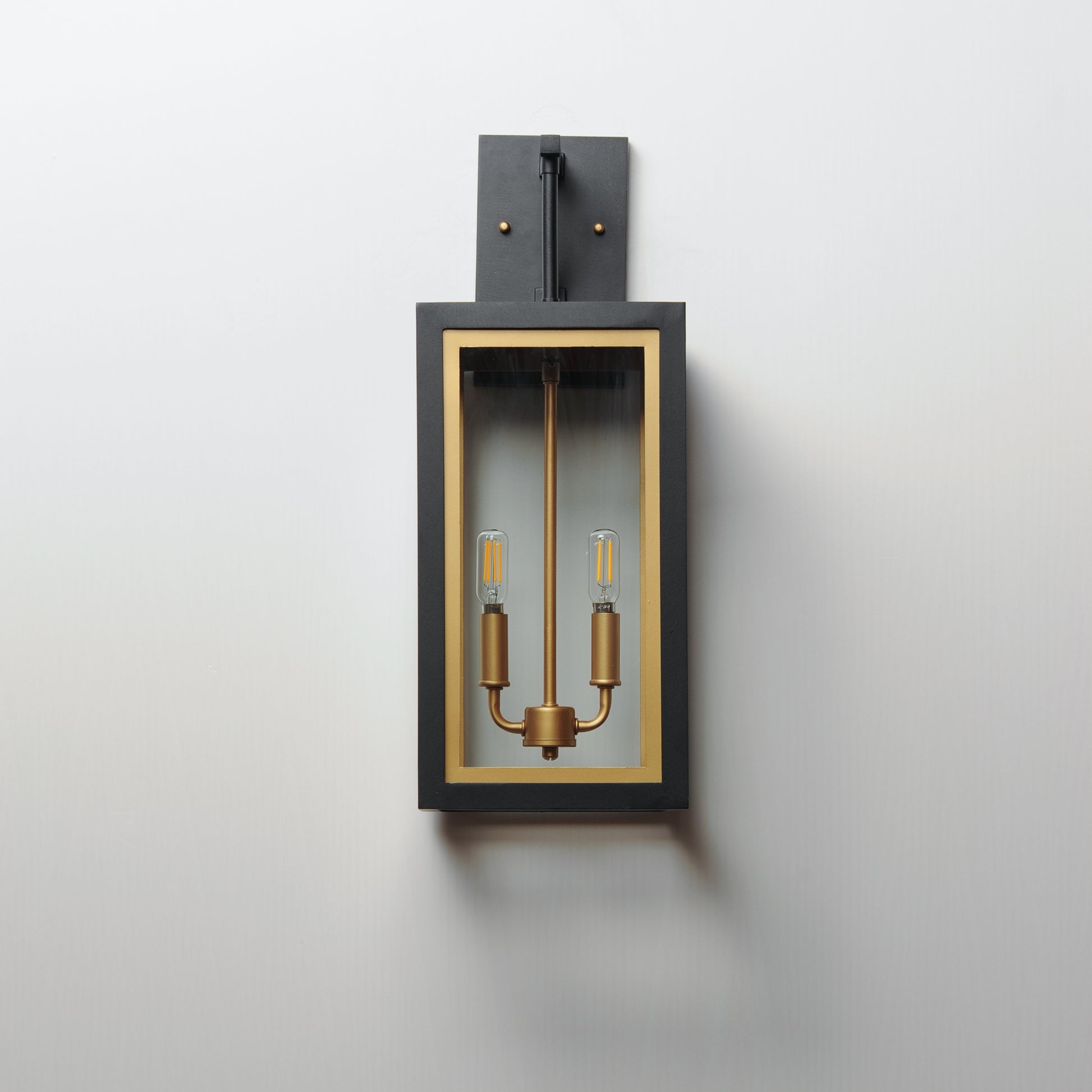 Neoclass 2-Light Outdoor Sconce Black/Gold by Maxim Lighting