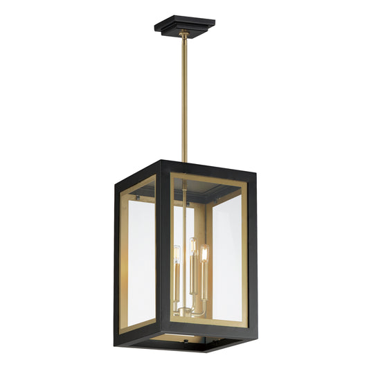 Neoclass 4-Light Outdoor Pendant Black/Gold by Maxim Lighting
