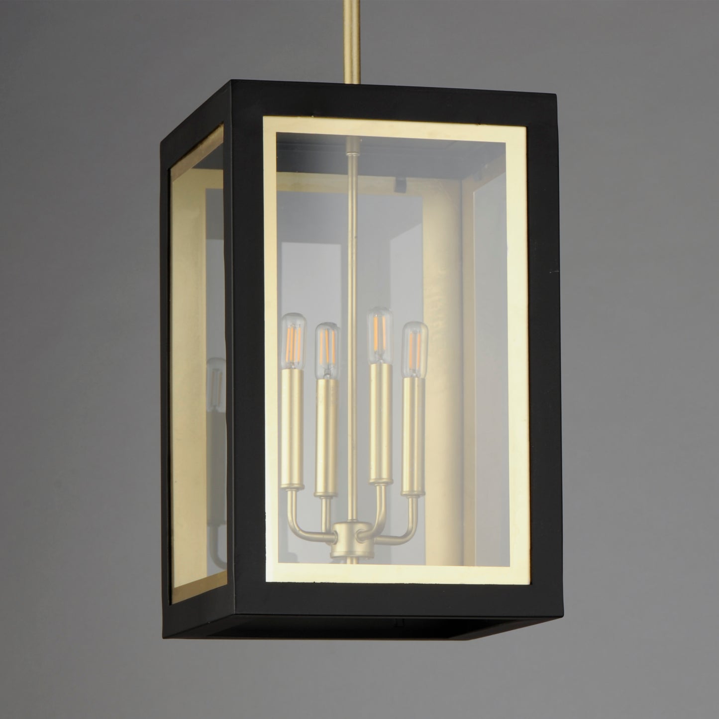Neoclass 4-Light Outdoor Pendant Black/Gold by Maxim Lighting