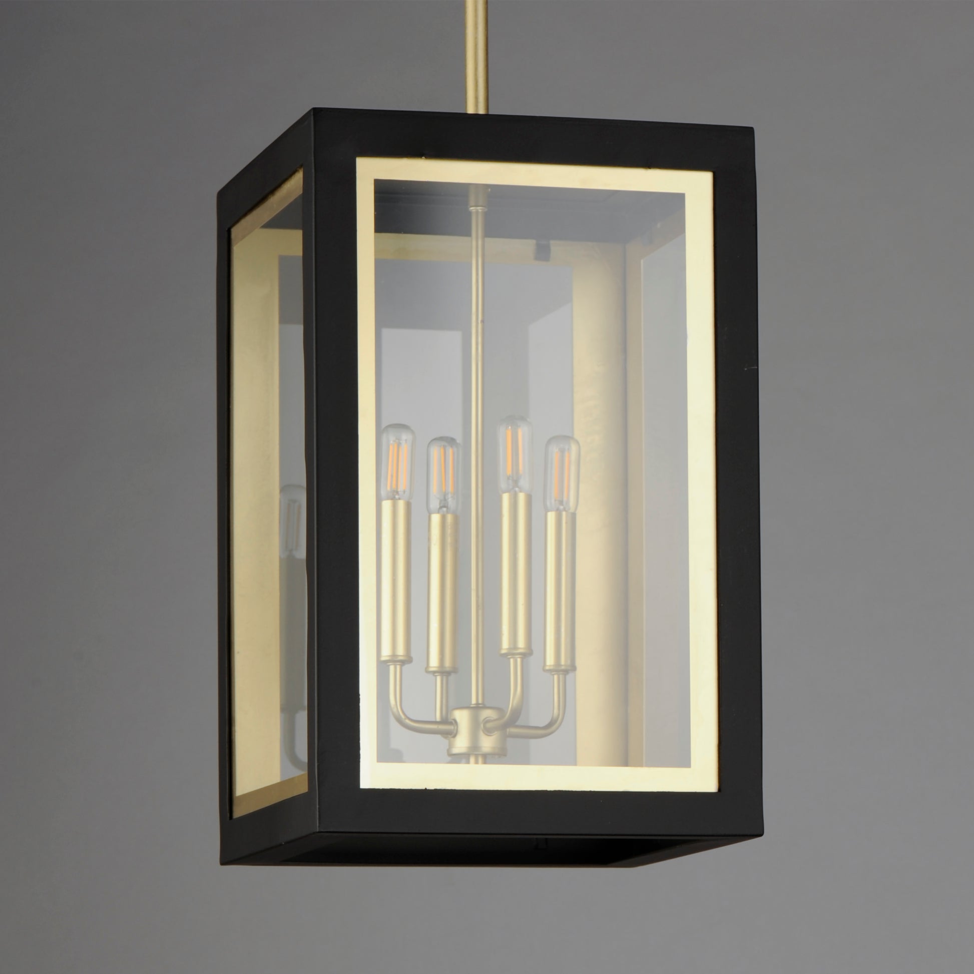 Neoclass 4-Light Outdoor Pendant Black/Gold by Maxim Lighting