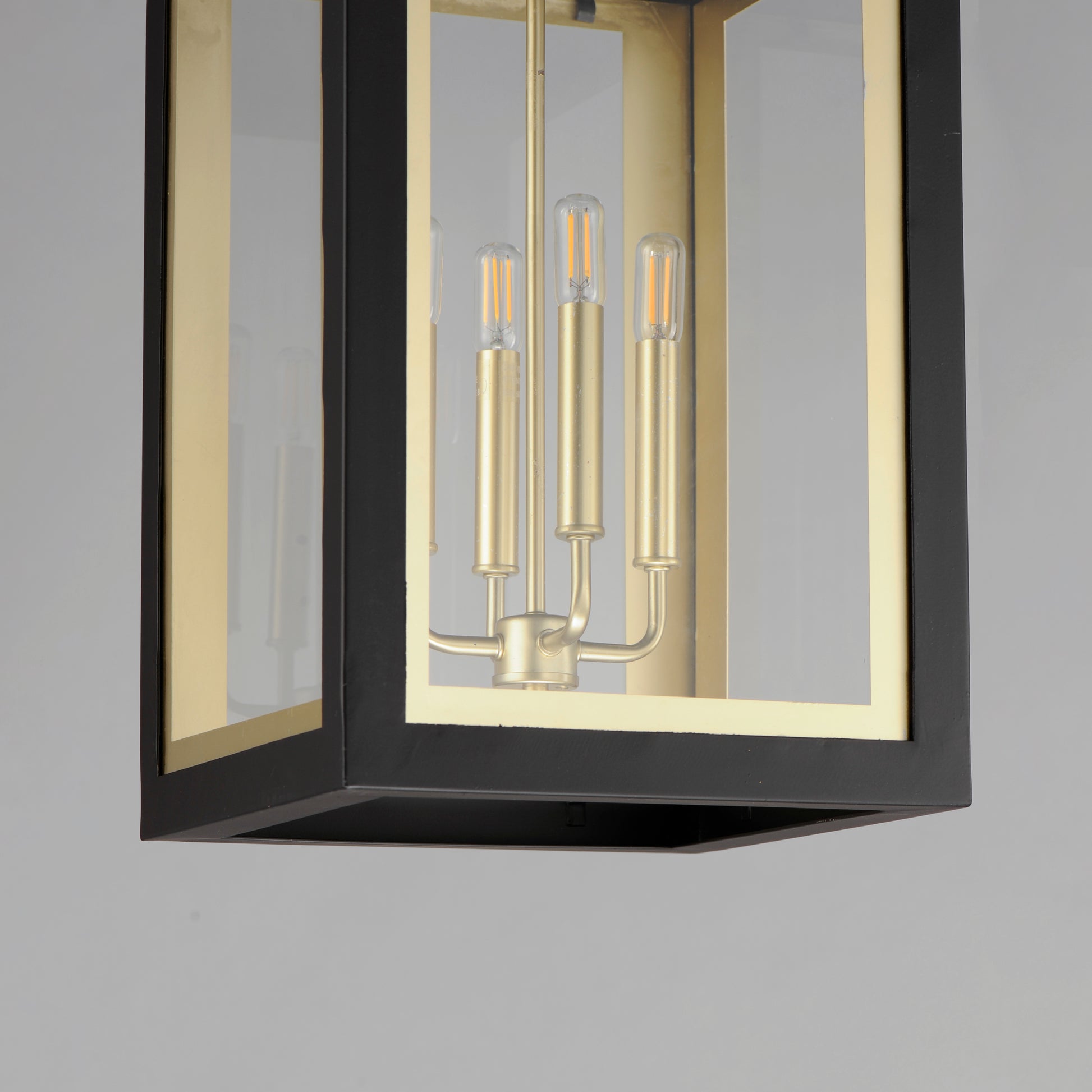 Neoclass 4-Light Outdoor Pendant Black/Gold by Maxim Lighting