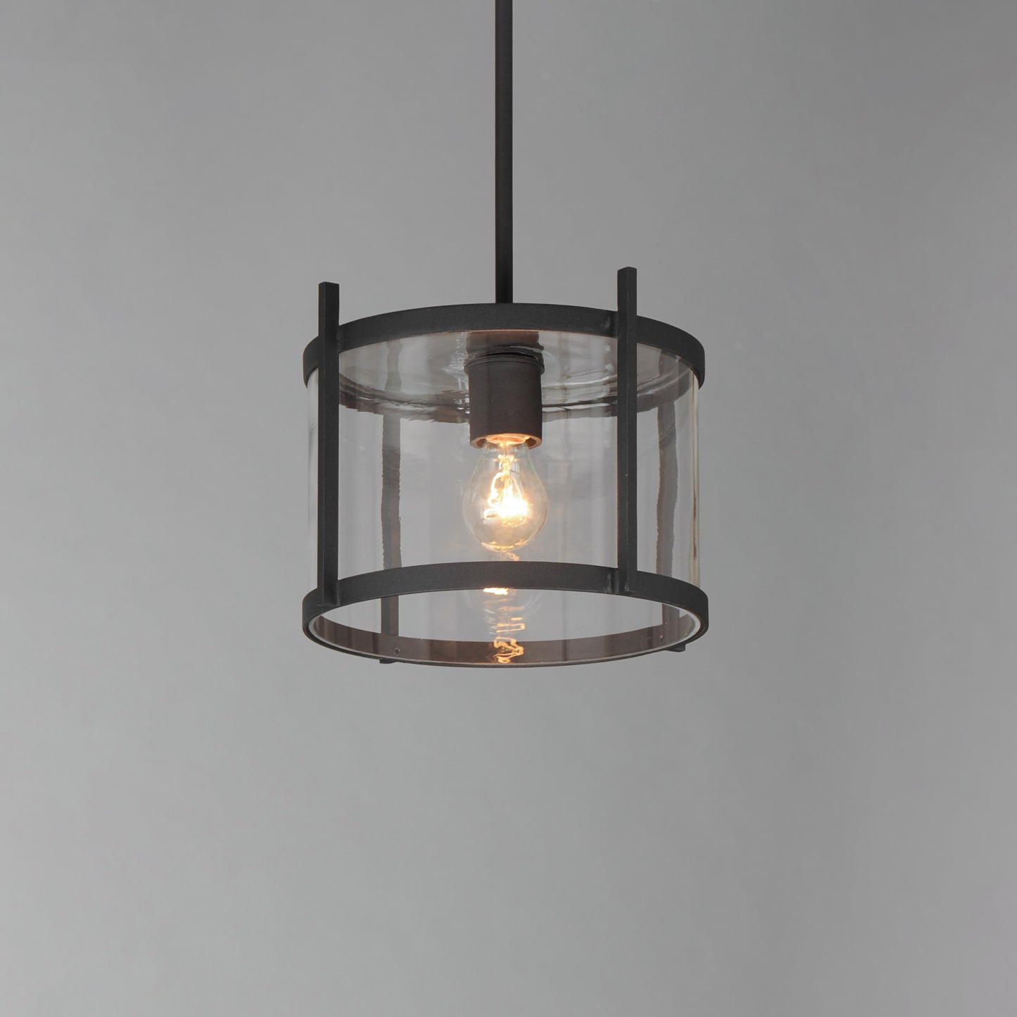 Belfry Semi-Flush/Pendant Black by Maxim Lighting