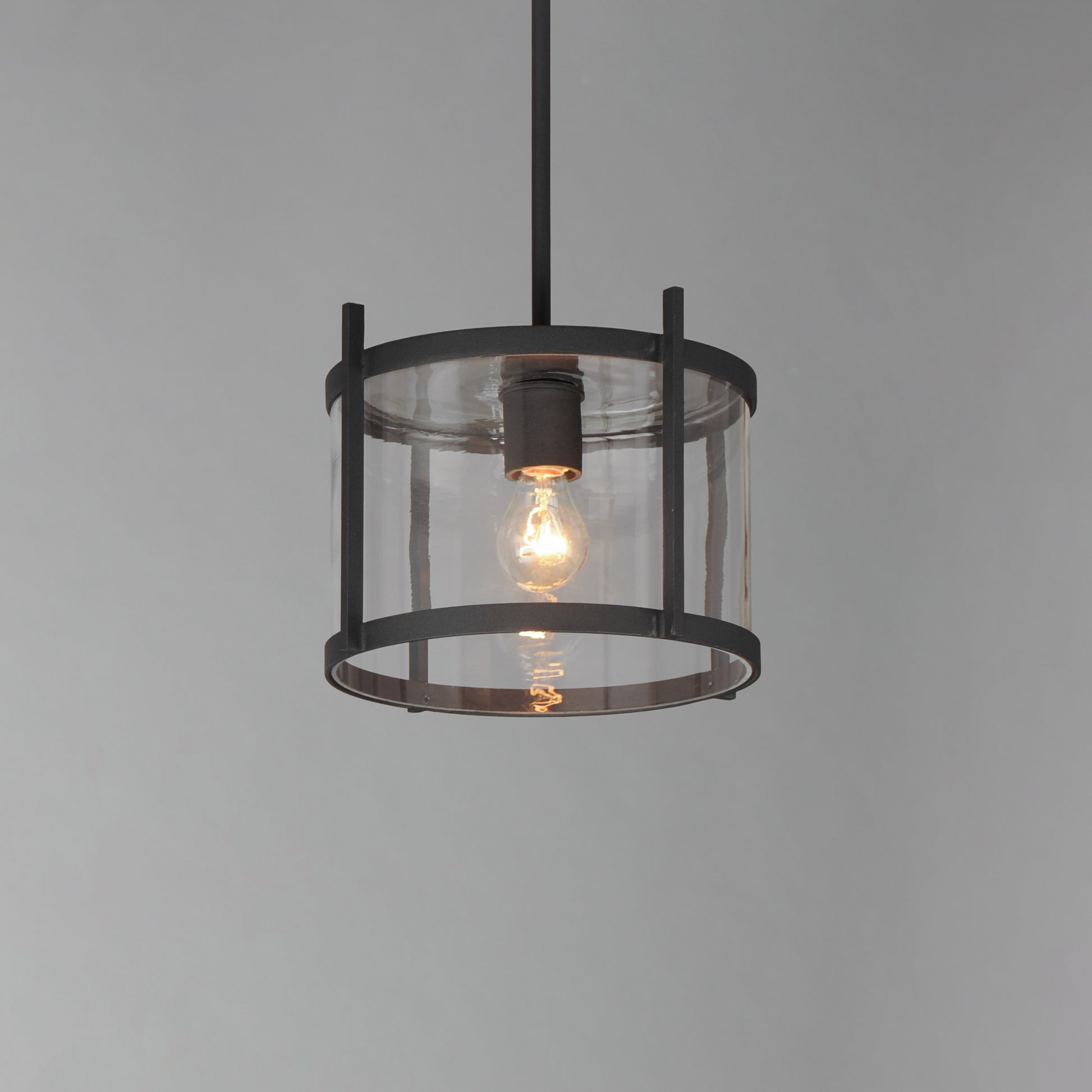 Belfry Semi-Flush/Pendant Black by Maxim Lighting