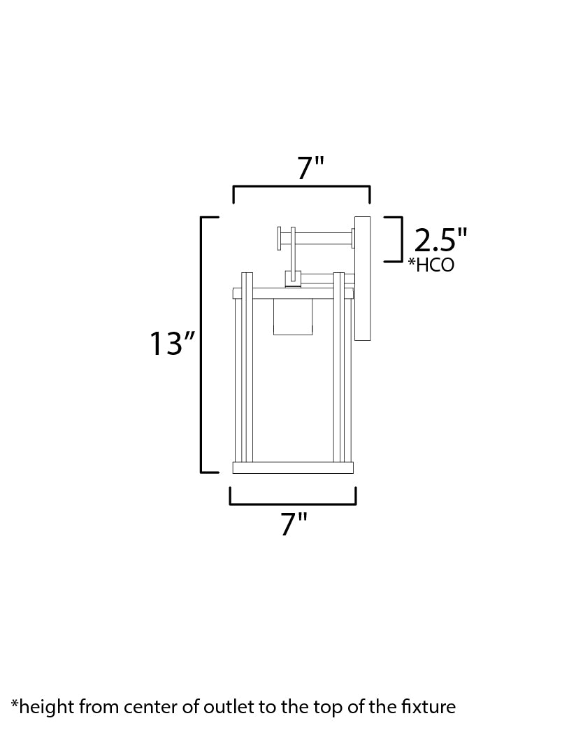 Belfry Wall Sconce Black by Maxim Lighting