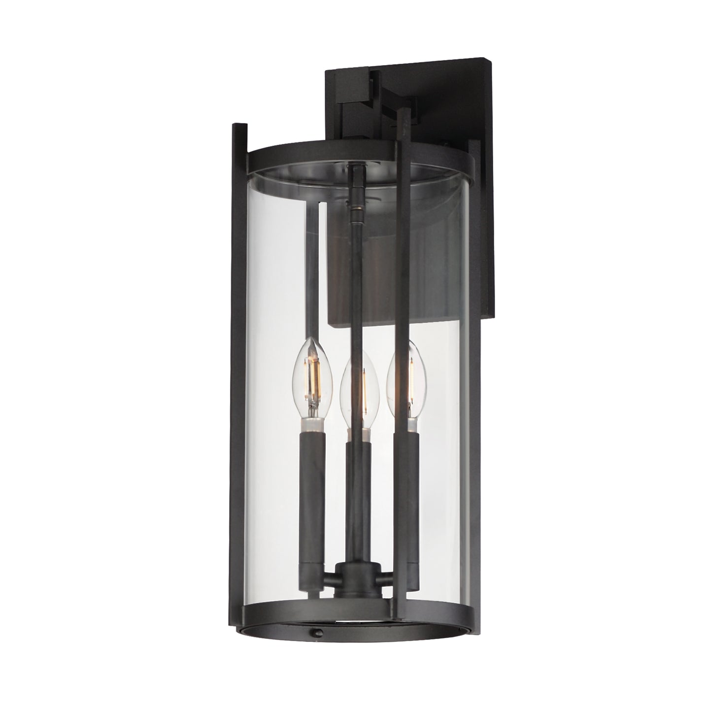 Belfry 3-Light Wall Sconce Black by Maxim Lighting