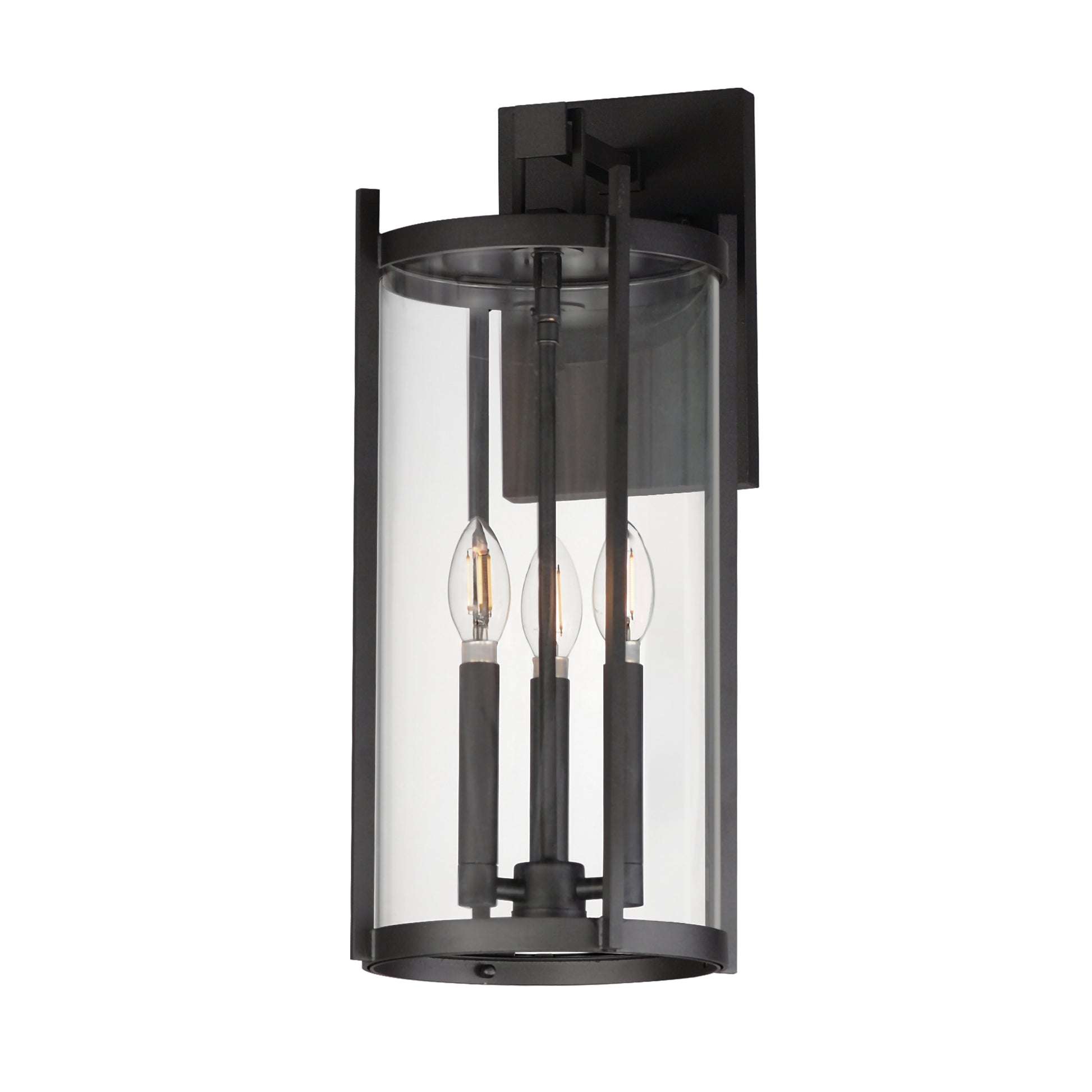 Belfry 3-Light Wall Sconce Black by Maxim Lighting