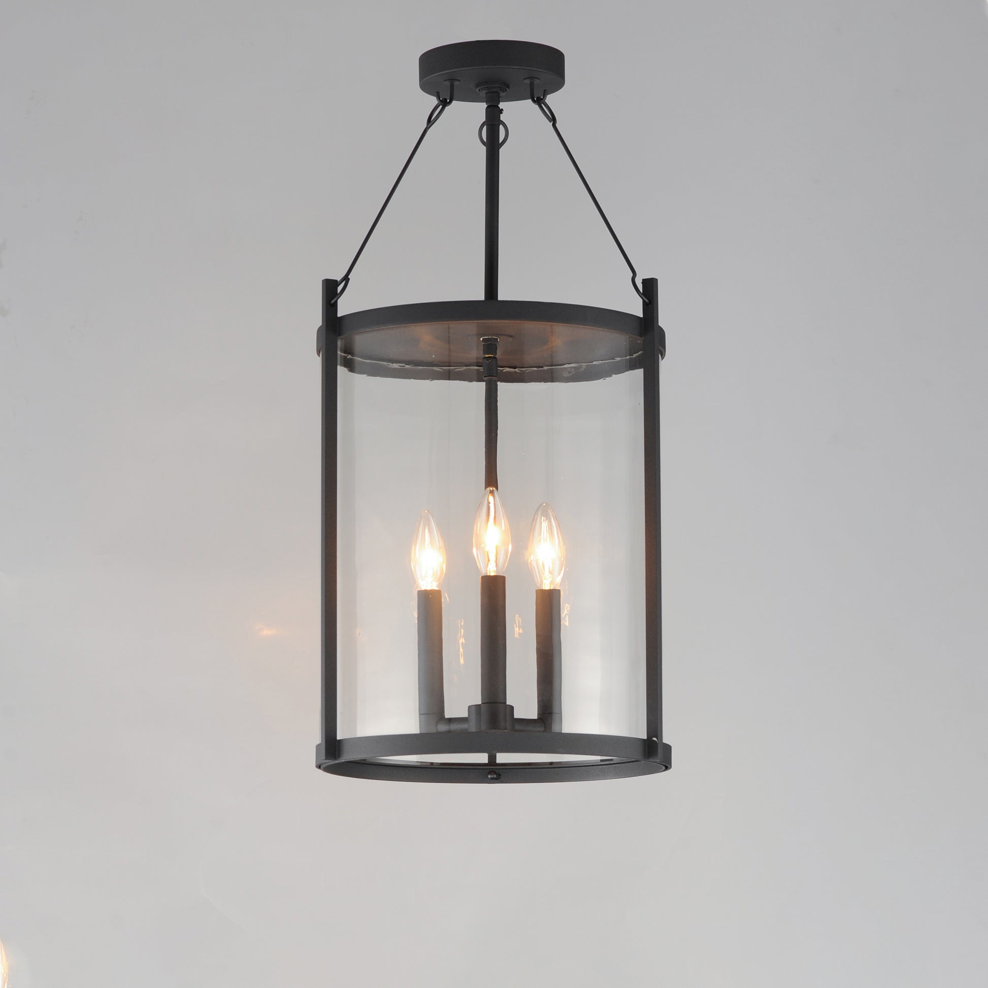 Belfry 3-Light Pendant Black by Maxim Lighting