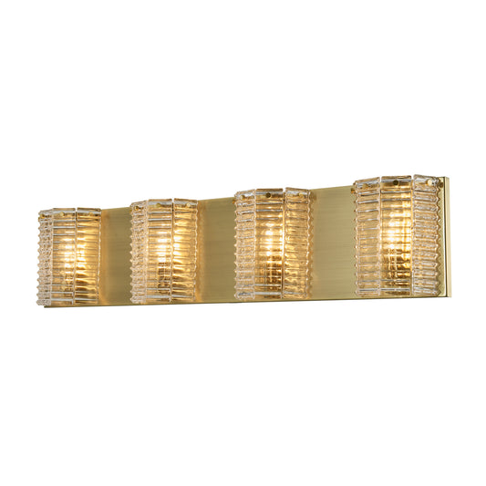 Aurora Wall Sconce 4-Light in Antique Bronze 3006WSAZ by StarFire Crystal