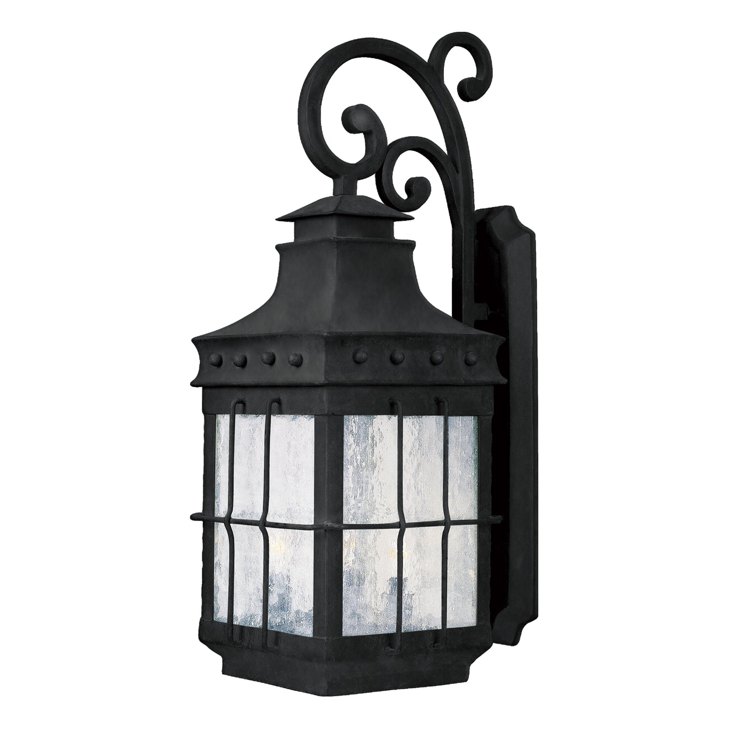 Nantucket 3-Light Outdoor Wall Lantern Country Forge by Maxim Lighting