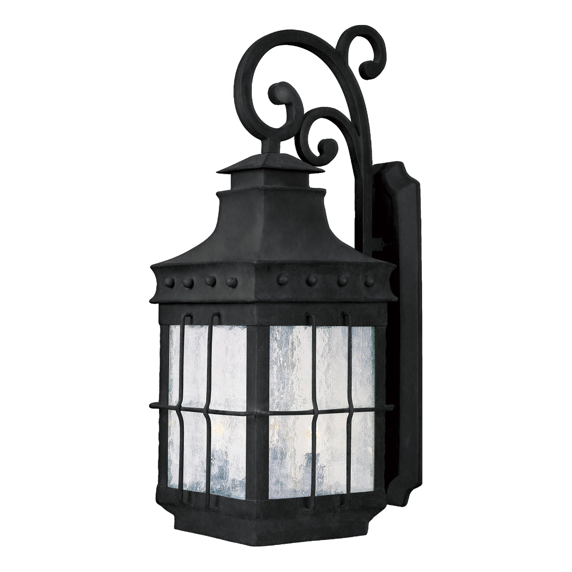 Nantucket 3-Light Outdoor Wall Lantern Country Forge by Maxim Lighting