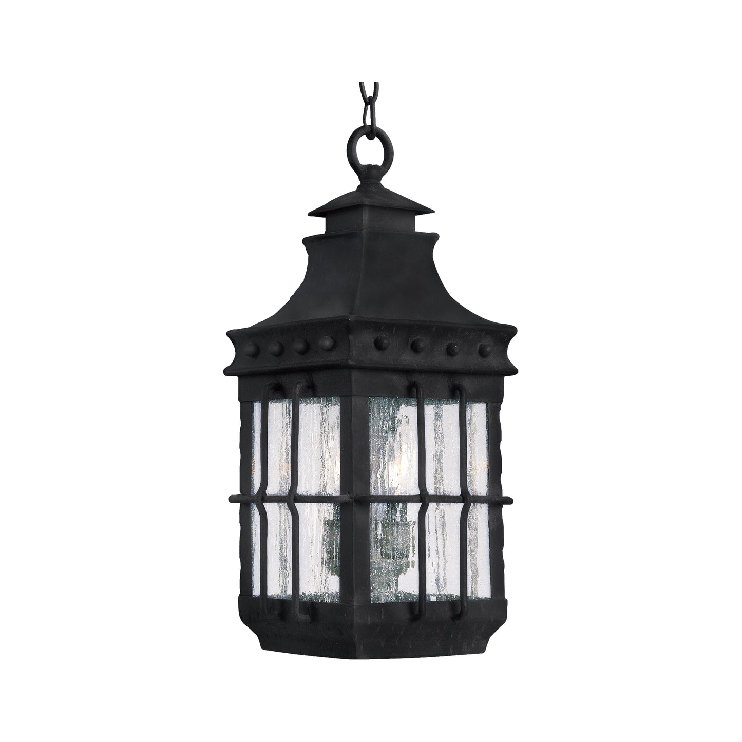 Nantucket 3-Light Outdoor Hanging Lantern Country Forge by Maxim Lighting