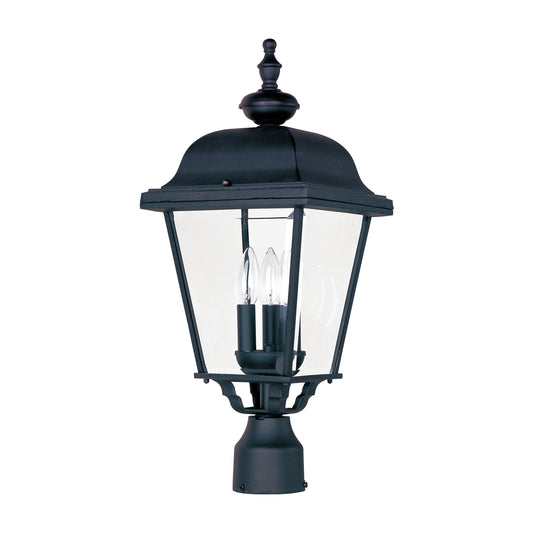 Builder Cast 3-Light Outdoor Pole/Post Lantern Black by Maxim Lighting