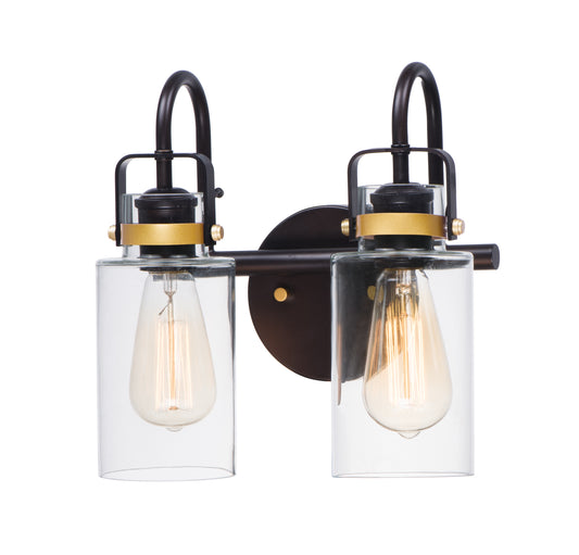 Magnolia 2-Light Bath Vanity Bronze/Gold by Maxim Lighting