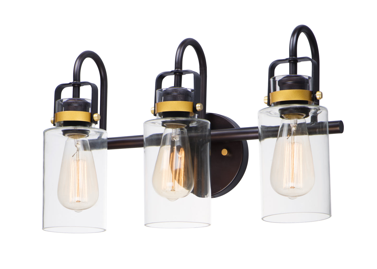 Magnolia 3-Light Bath Vanity Bronze/Gold by Maxim Lighting
