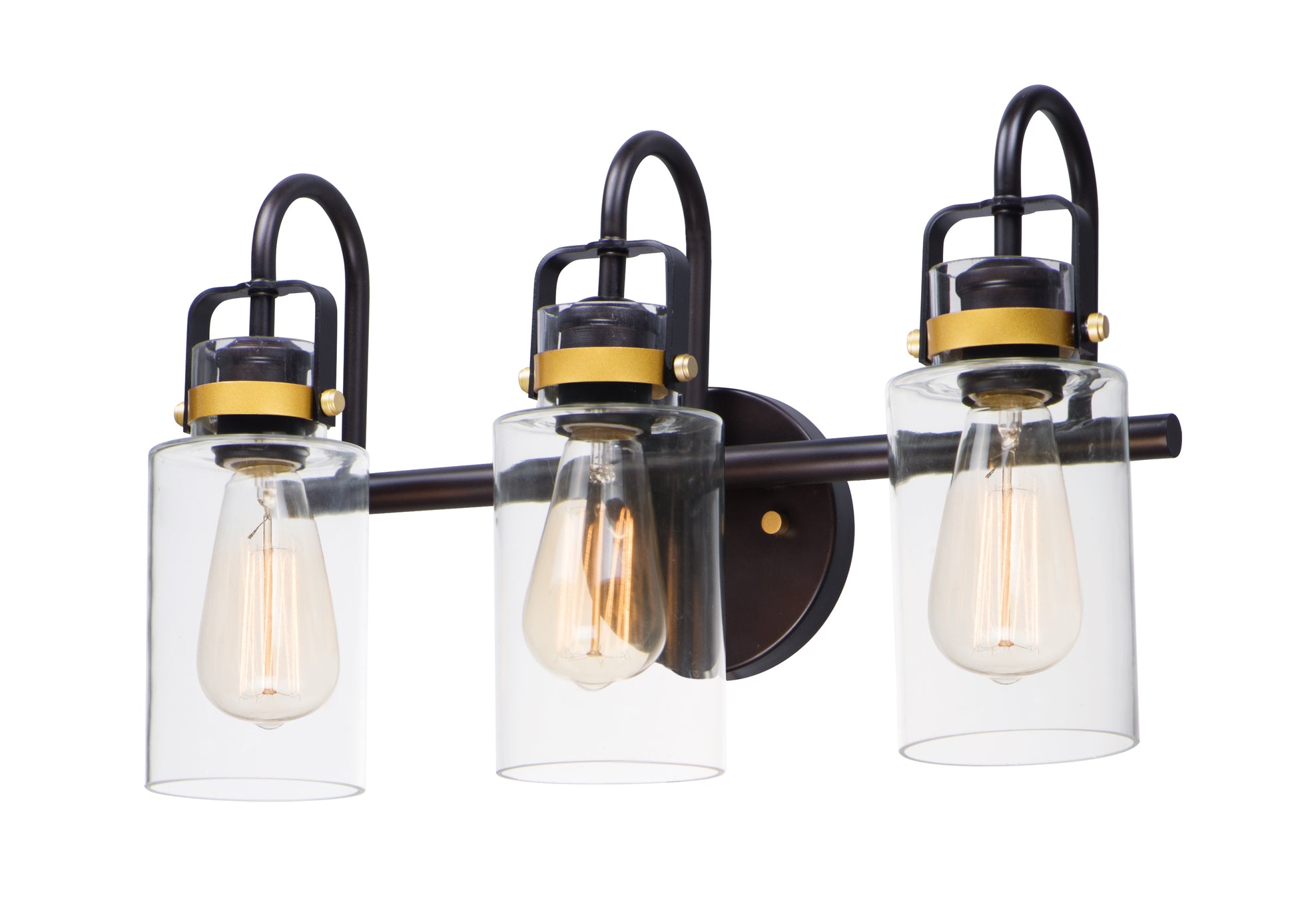 Magnolia 3-Light Bath Vanity Bronze/Gold by Maxim Lighting