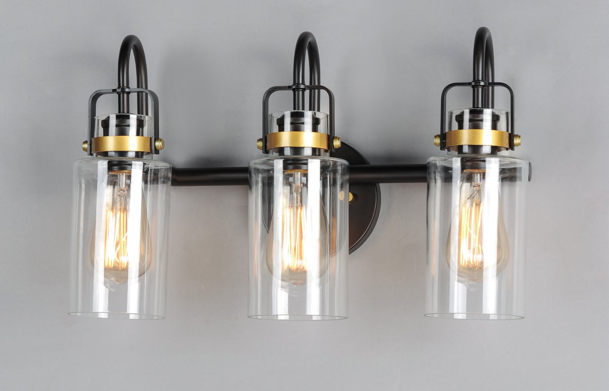Magnolia 3-Light Bath Vanity Bronze/Gold by Maxim Lighting