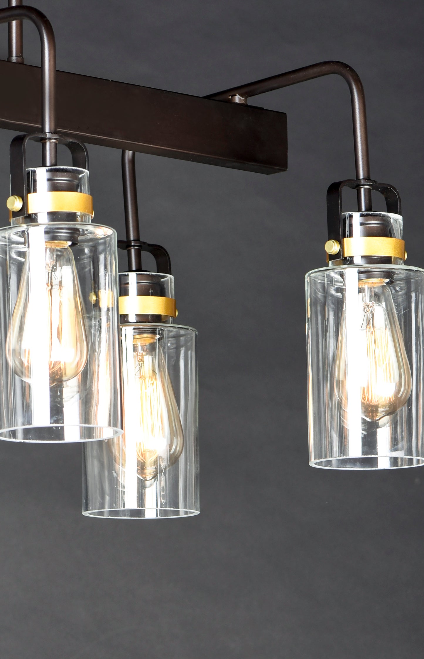 Magnolia 6-Light Linear Pendant Bronze/Gold by Maxim Lighting