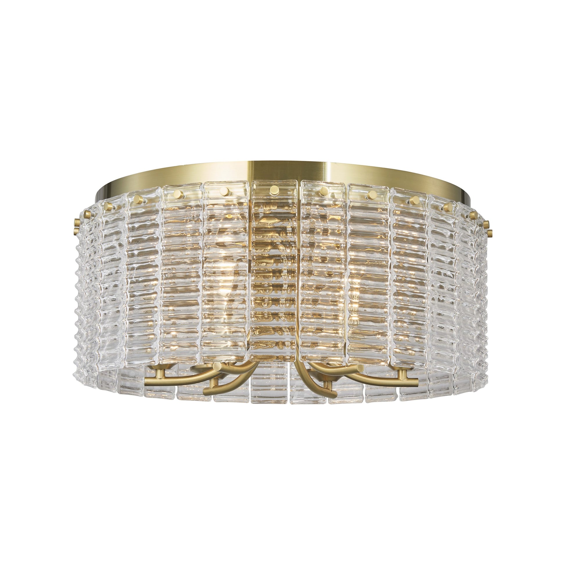 Aurora Flushmount 6-Light in Antique Bronze 3017AZ by StarFire Crystal