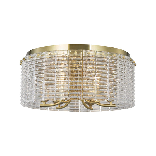 Aurora Flushmount 6-Light in Antique Bronze 3017AZ by StarFire Crystal