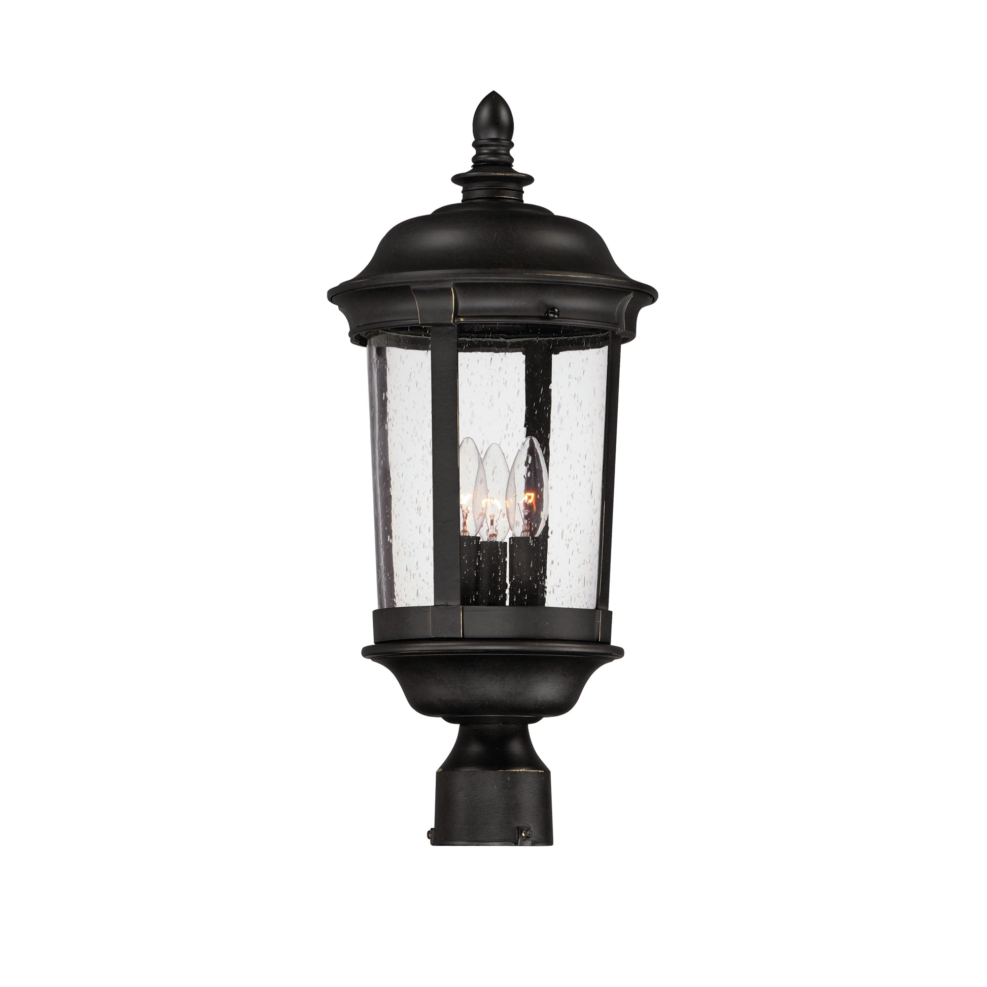 Dover Cast 3-Light Outdoor Pole/Post Lantern Bronze by Maxim Lighting
