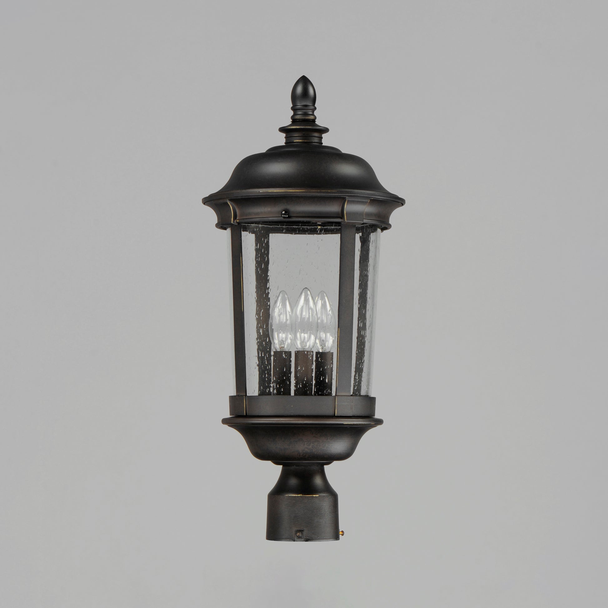 Dover Cast 3-Light Outdoor Pole/Post Lantern Bronze by Maxim Lighting