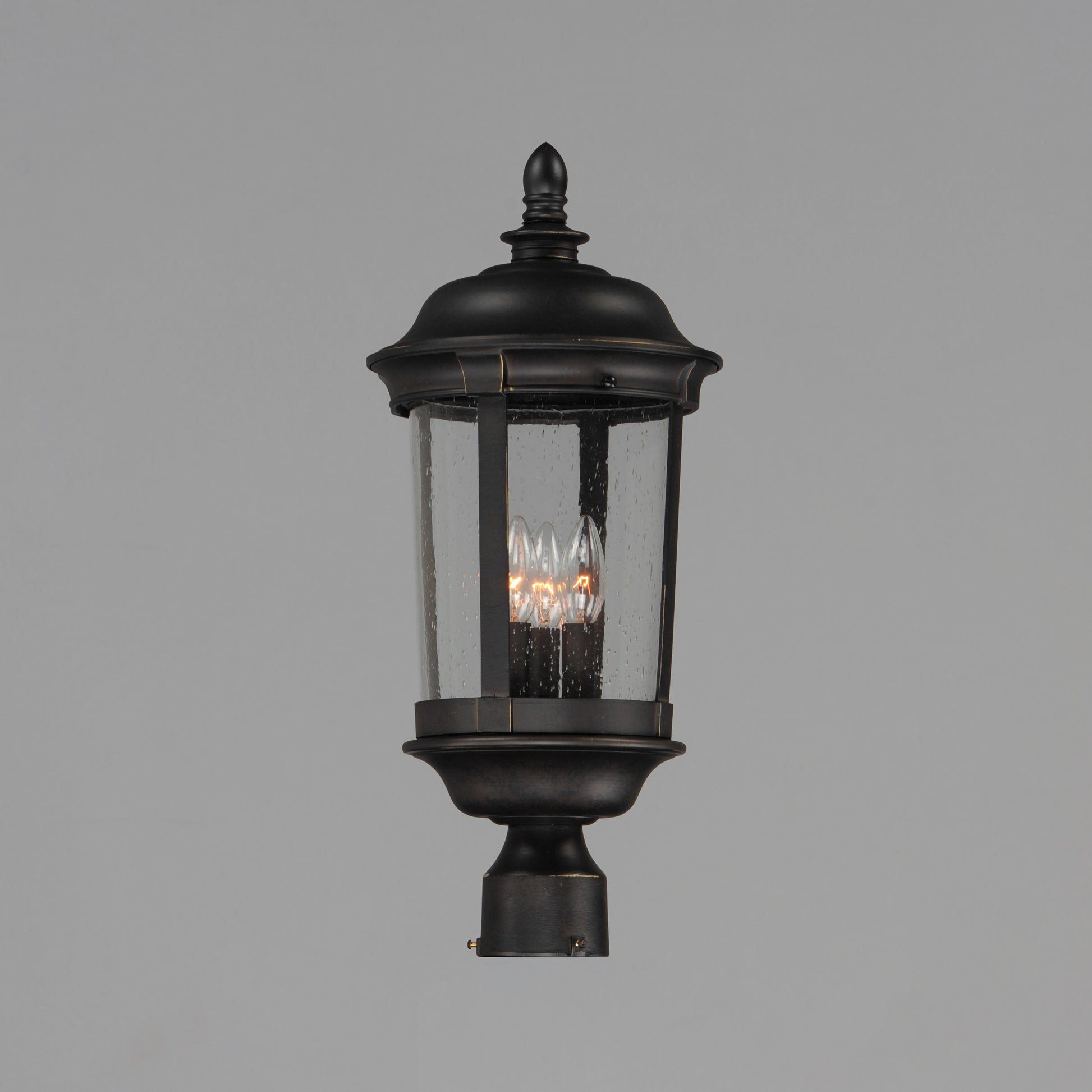 Dover Cast 3-Light Outdoor Pole/Post Lantern Bronze by Maxim Lighting