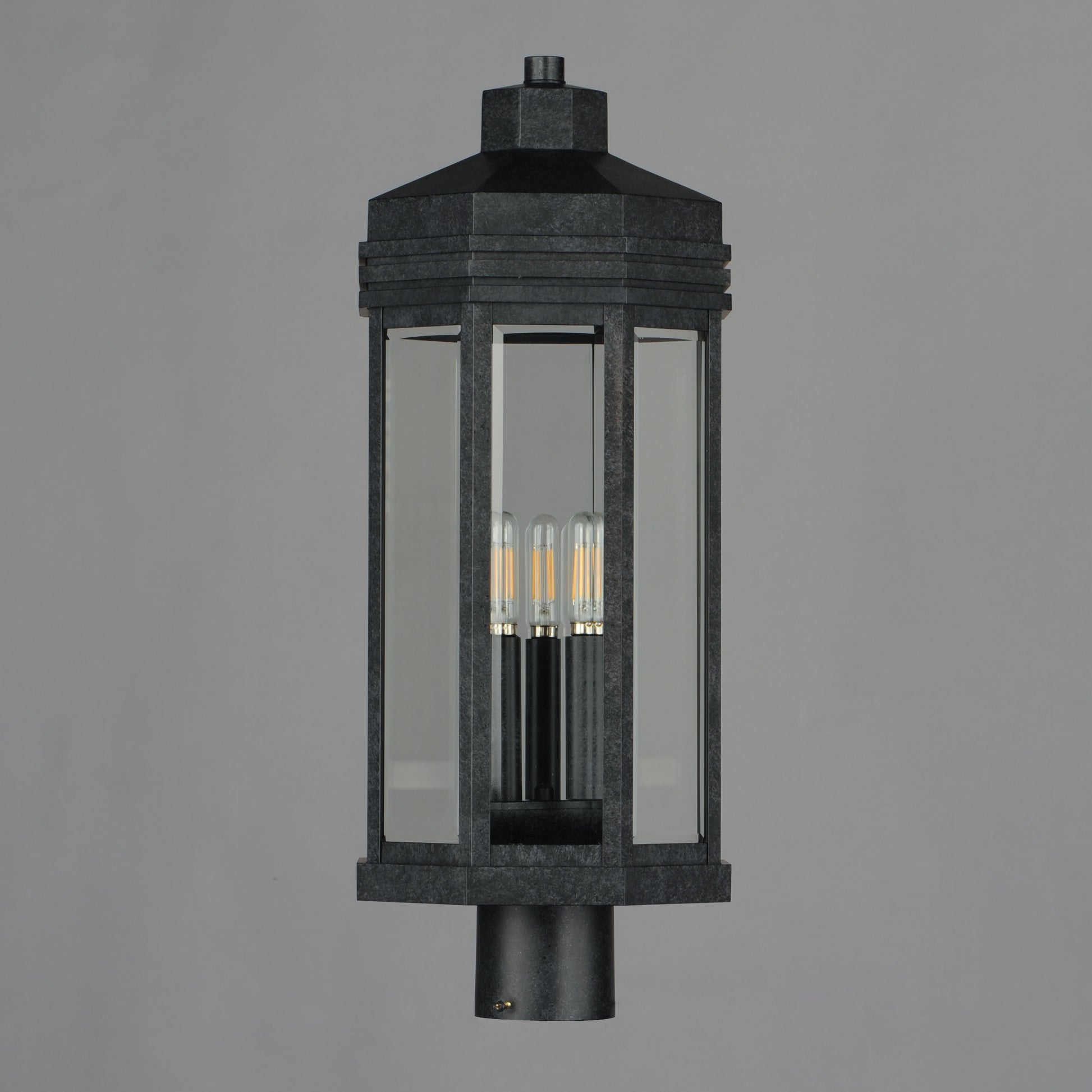 Wright 3-Light Outdoor Post Black Patina by Maxim Lighting