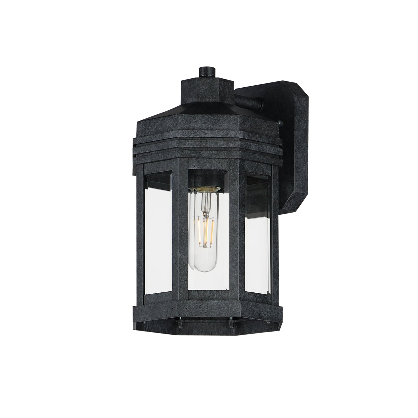 Wright Outdoor Small Wall Sconce Black Patina by Maxim Lighting