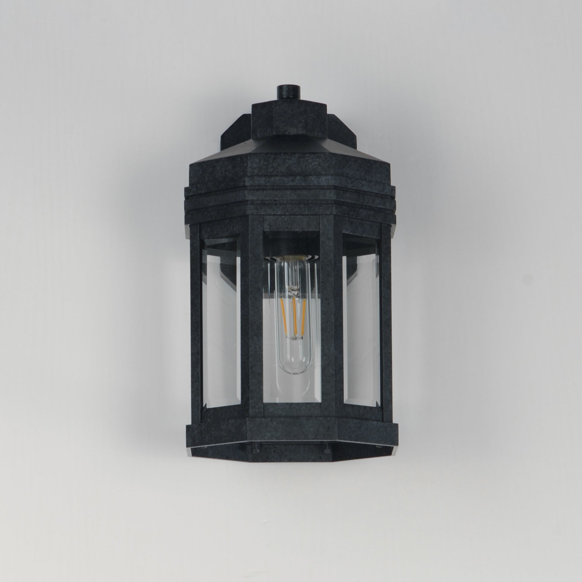 Wright Outdoor Small Wall Sconce Black Patina by Maxim Lighting