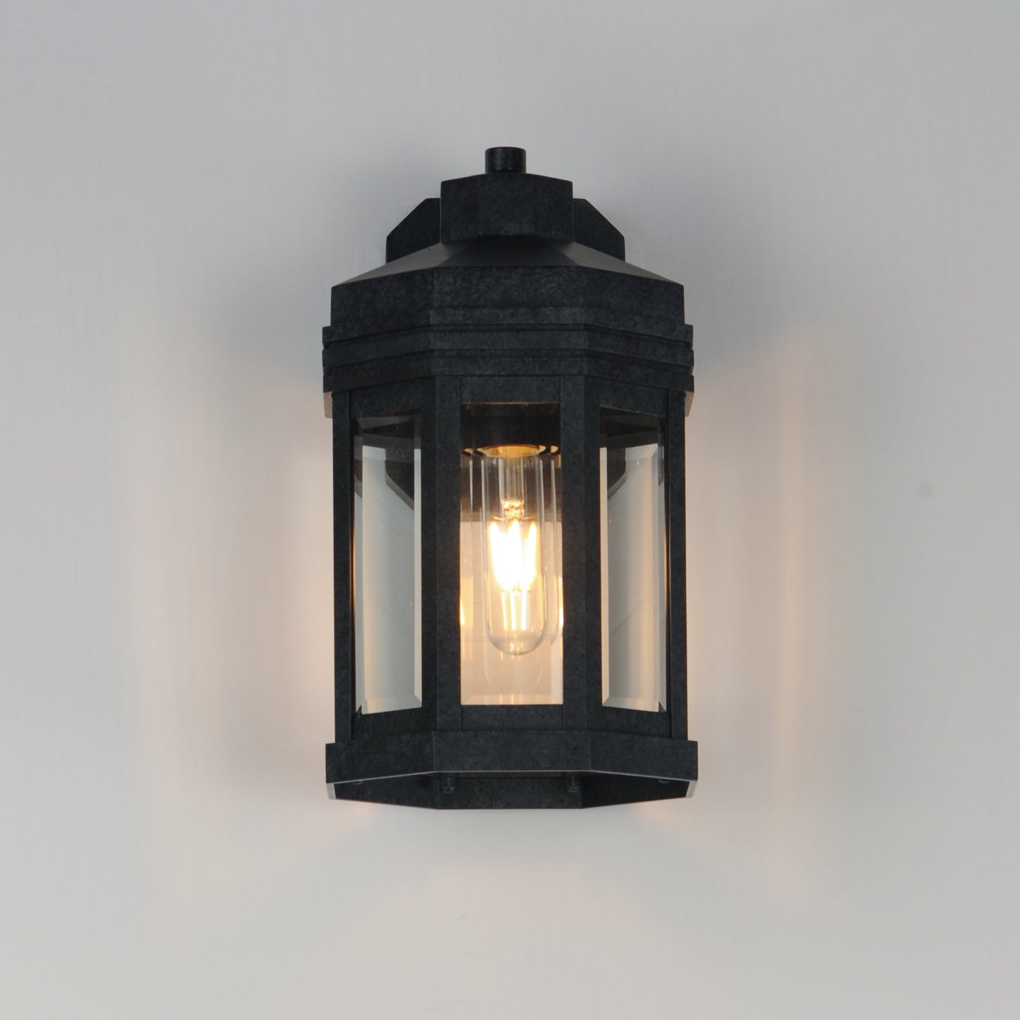 Wright Outdoor Small Wall Sconce Black Patina by Maxim Lighting