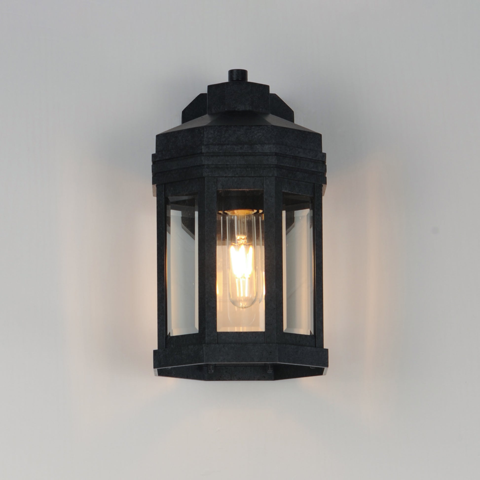 Wright Outdoor Small Wall Sconce Black Patina by Maxim Lighting