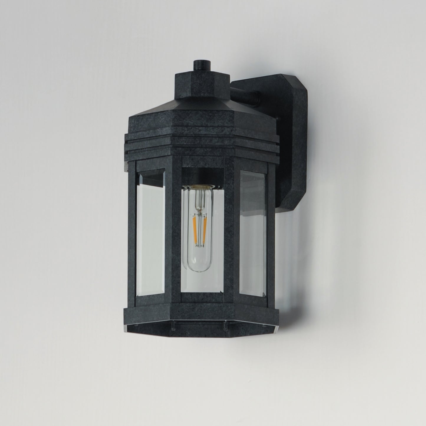 Wright Outdoor Small Wall Sconce Black Patina by Maxim Lighting