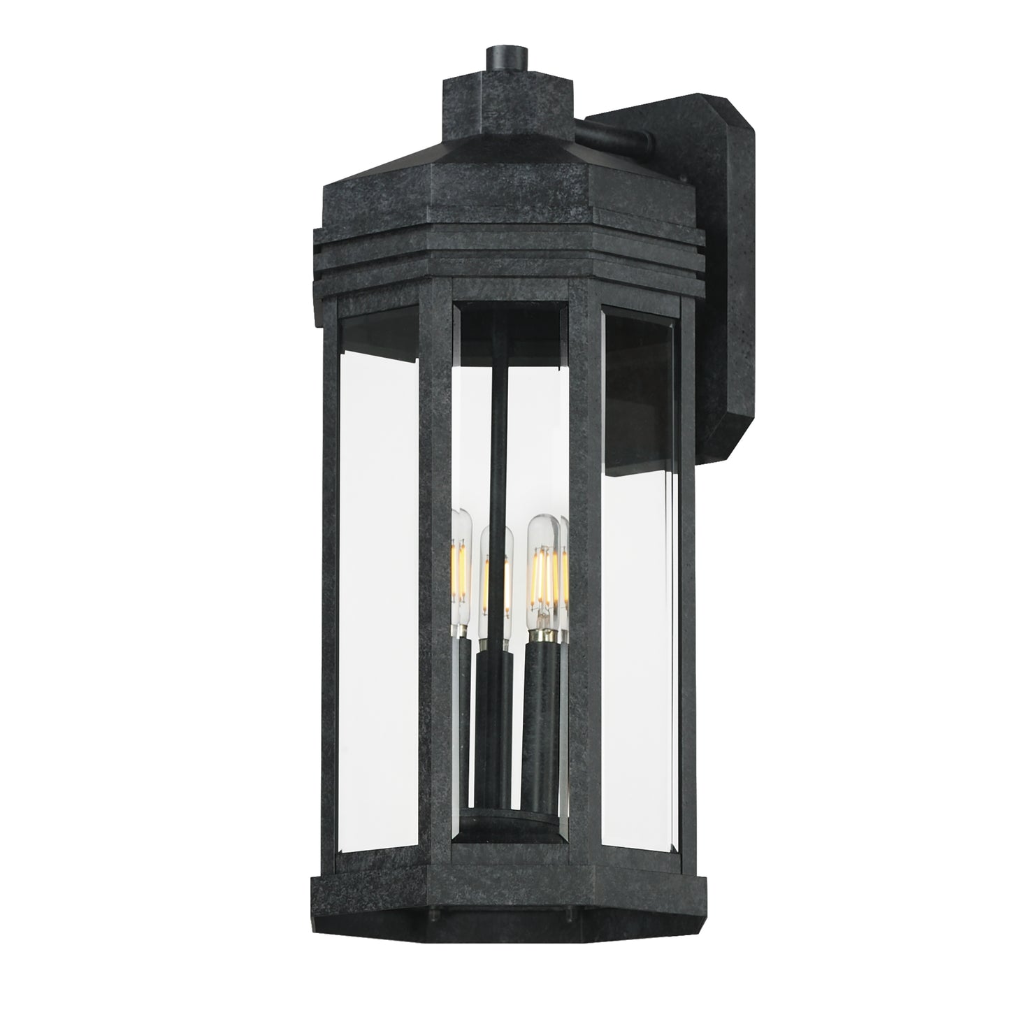 Wright 3-Light Outdoor Wall Sconce Black Patina by Maxim Lighting