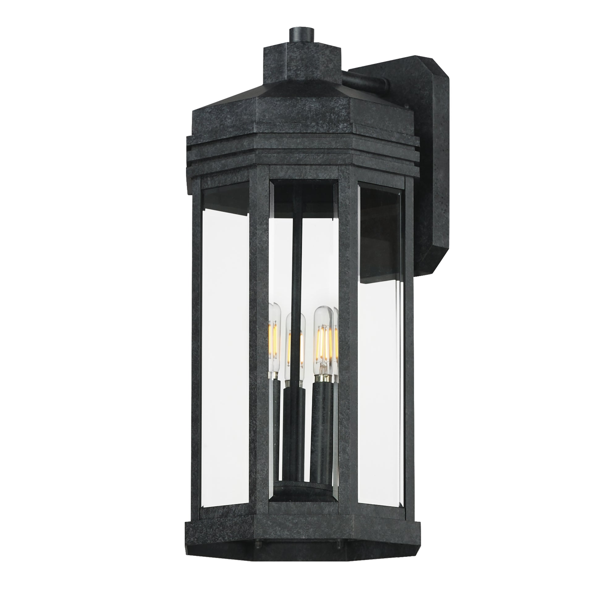 Wright 3-Light Outdoor Wall Sconce Black Patina by Maxim Lighting