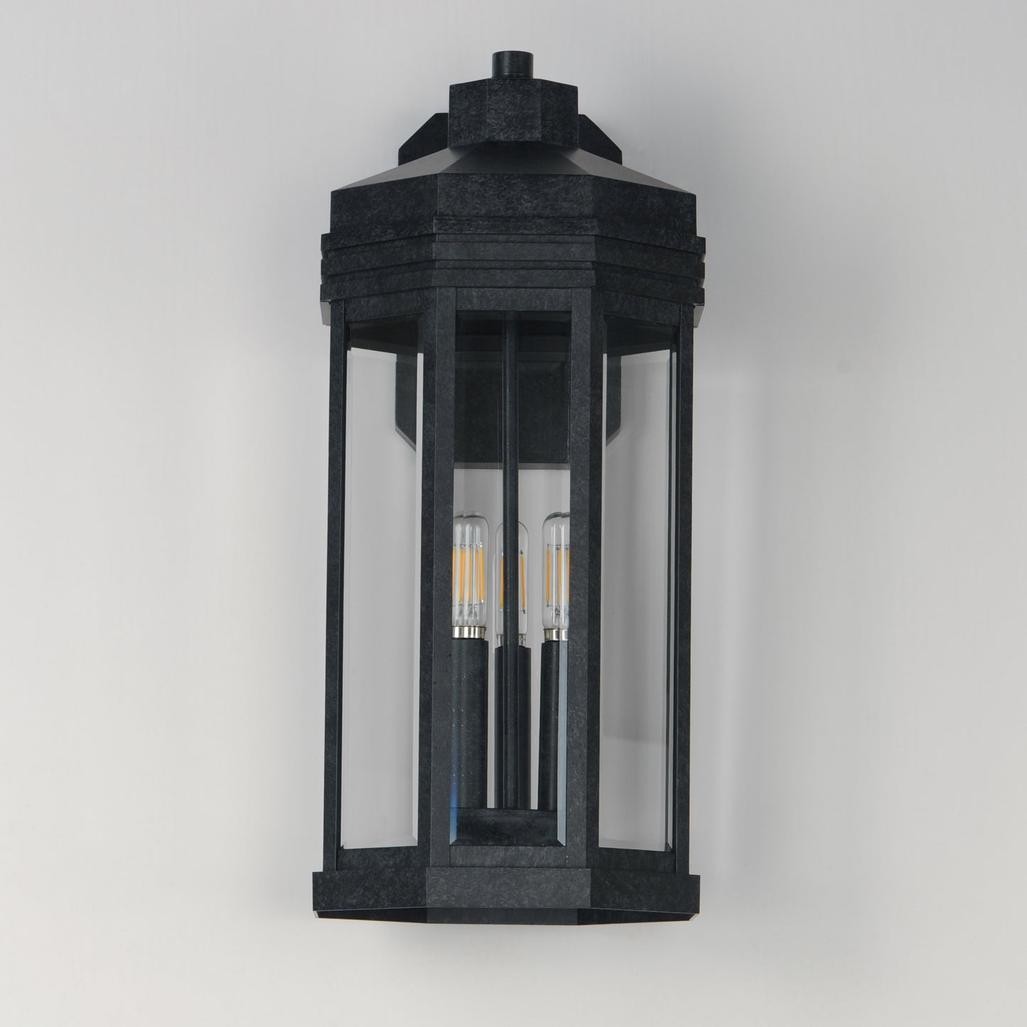 Wright 3-Light Outdoor Wall Sconce Black Patina by Maxim Lighting