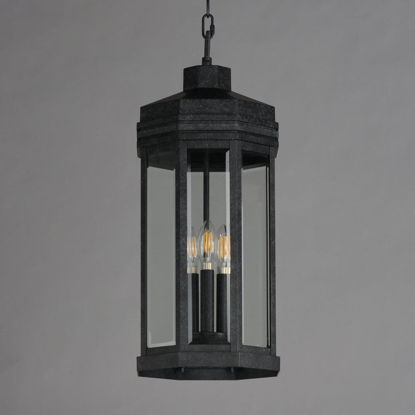 Wright 3-Light Outdoor Pendant Black Patina by Maxim Lighting