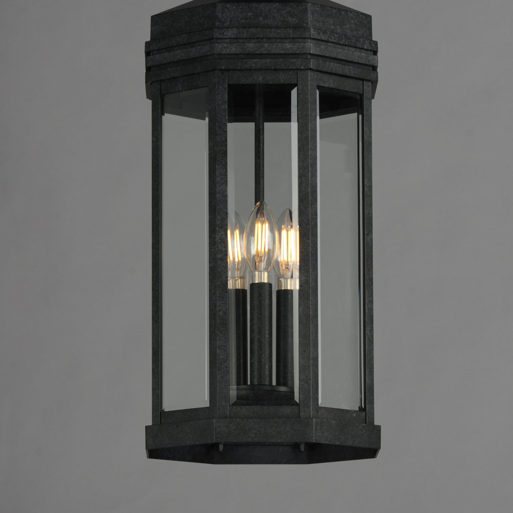 Wright 3-Light Outdoor Pendant Black Patina by Maxim Lighting
