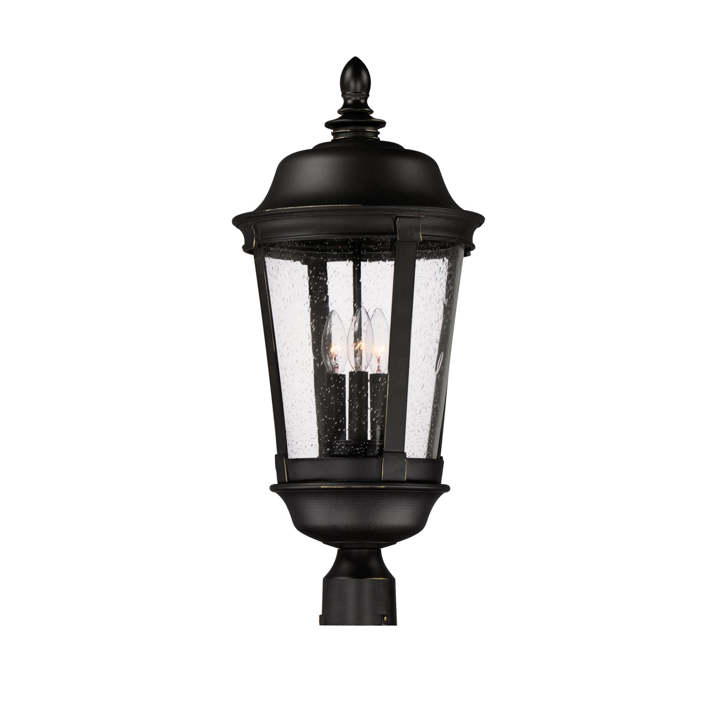 Dover Cast 3-Light Outdoor Pole/Post Lantern Bronze by Maxim Lighting