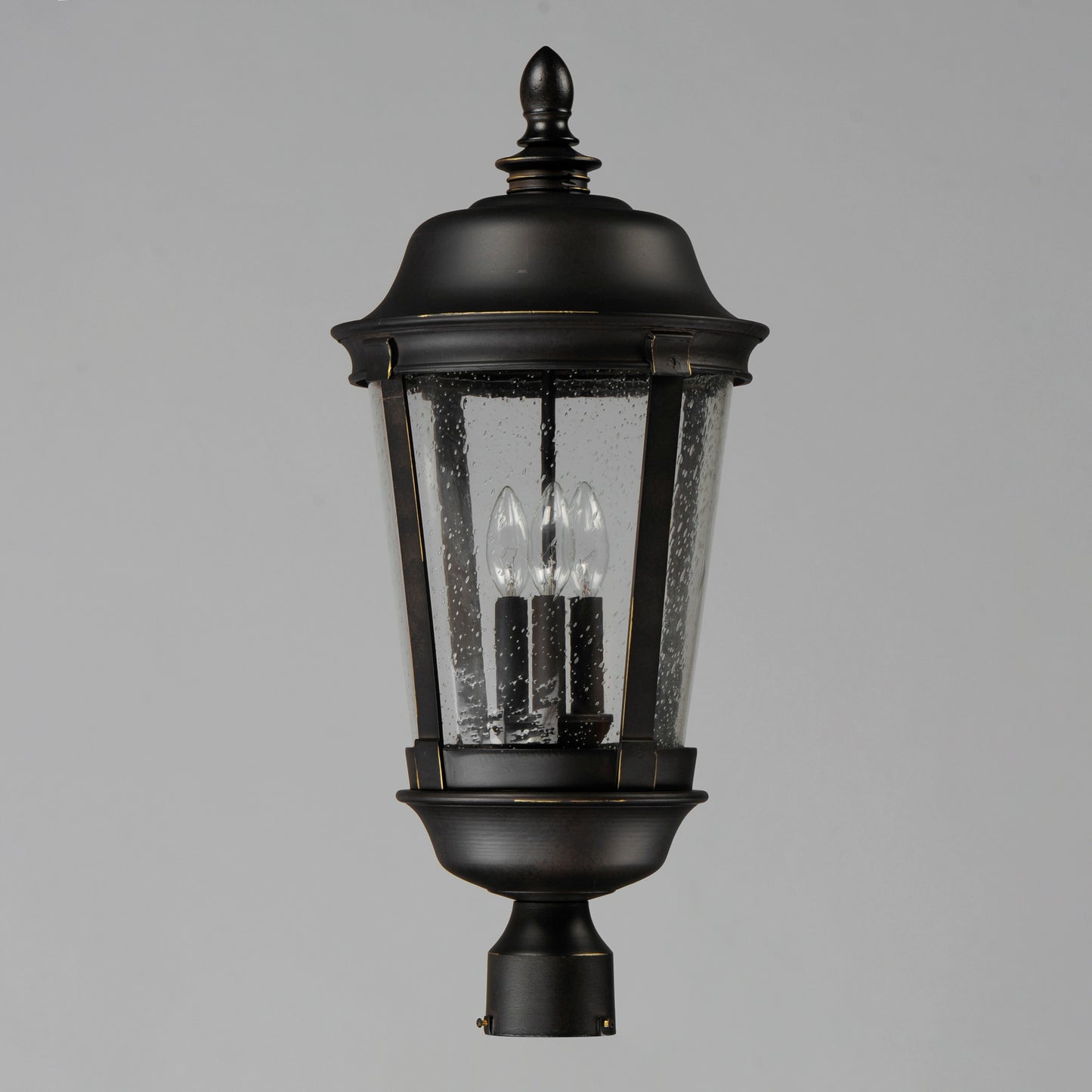 Dover Cast 3-Light Outdoor Pole/Post Lantern Bronze by Maxim Lighting