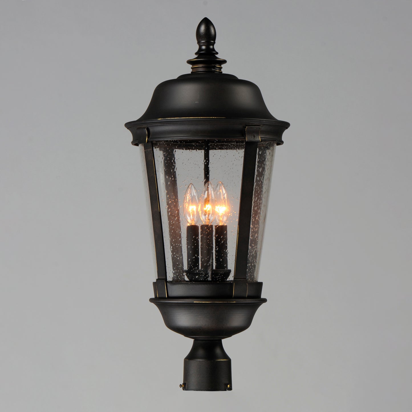 Dover Cast 3-Light Outdoor Pole/Post Lantern Bronze by Maxim Lighting